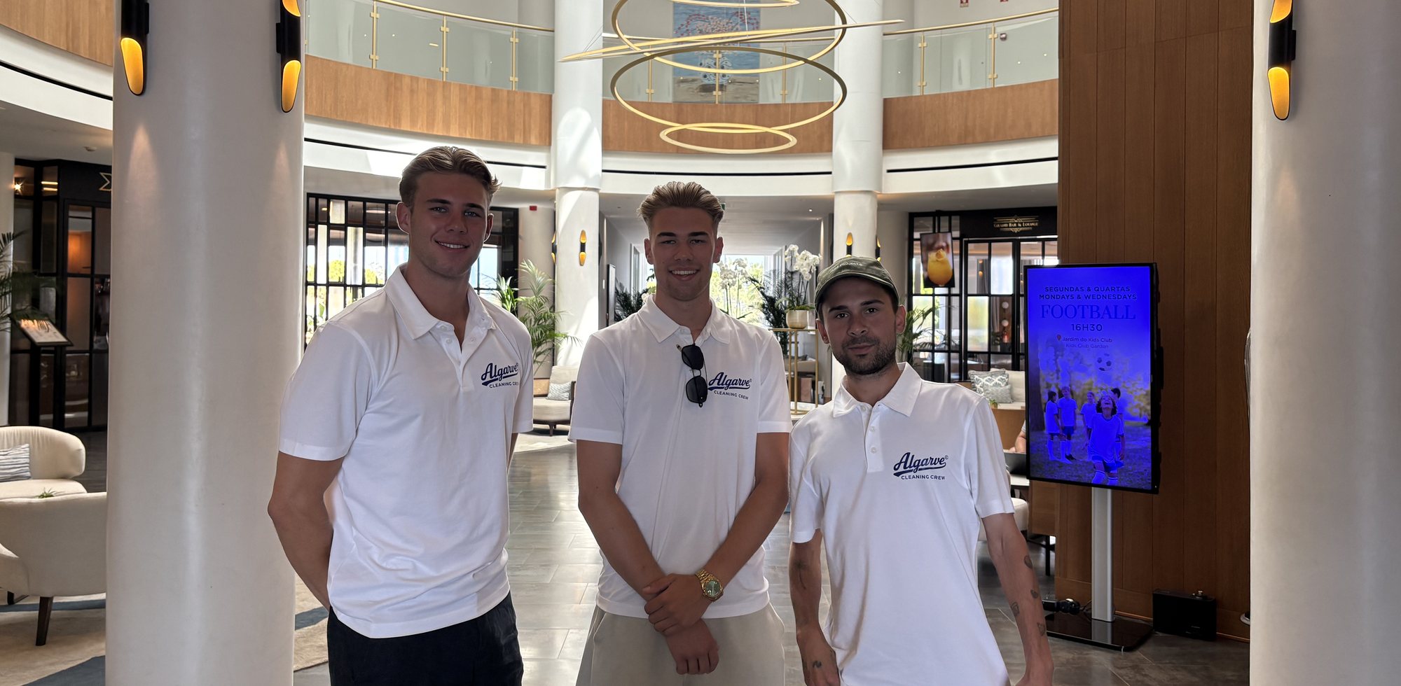 Alex, Ben and Tom of Algarve Cleaning Crew in the Golden Triangle