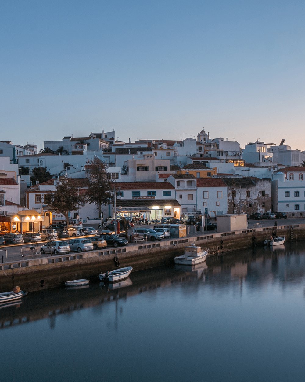 Ferragudo village and harbour on the Arade river, Algarve