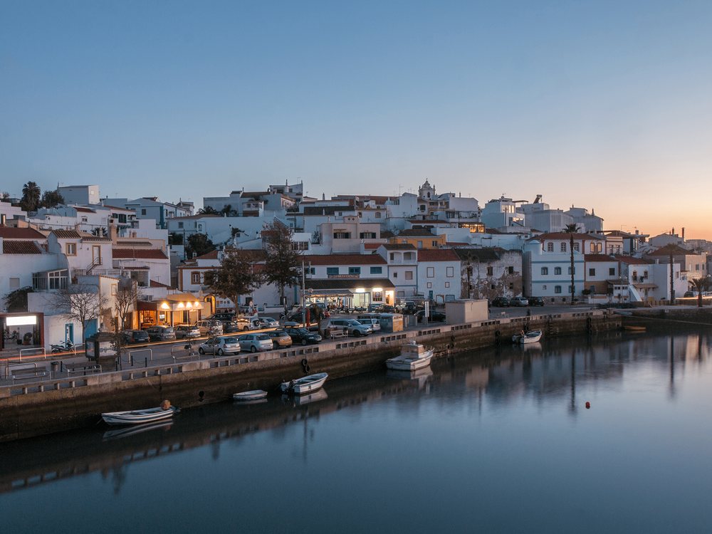 Ferragudo village and harbour on the Arade river, Algarve