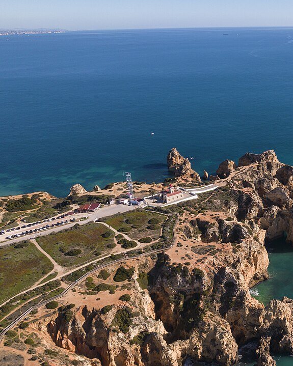 Ponta da Piedade cliffs and sea near Lagos, Algarve