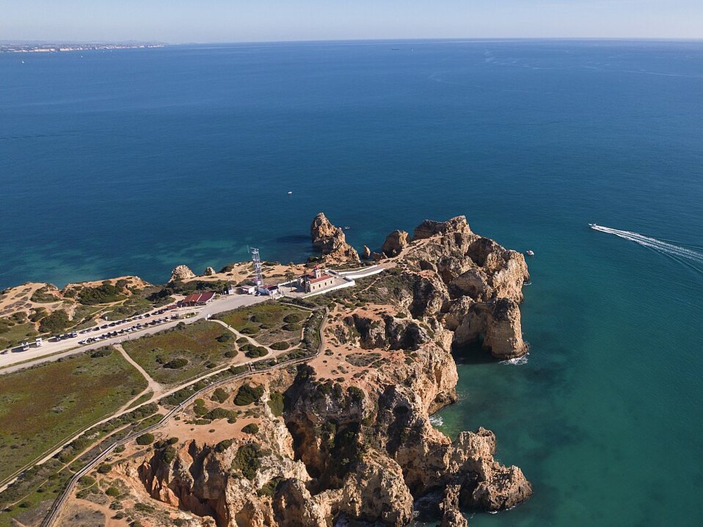 Ponta da Piedade cliffs and sea near Lagos, Algarve